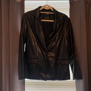 Forever 21 Black Blazer-Style Suit Jacket